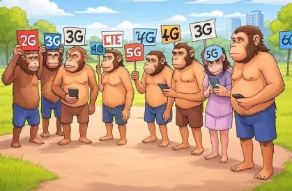 evoluzione reti mobile, dal 2G al 6G